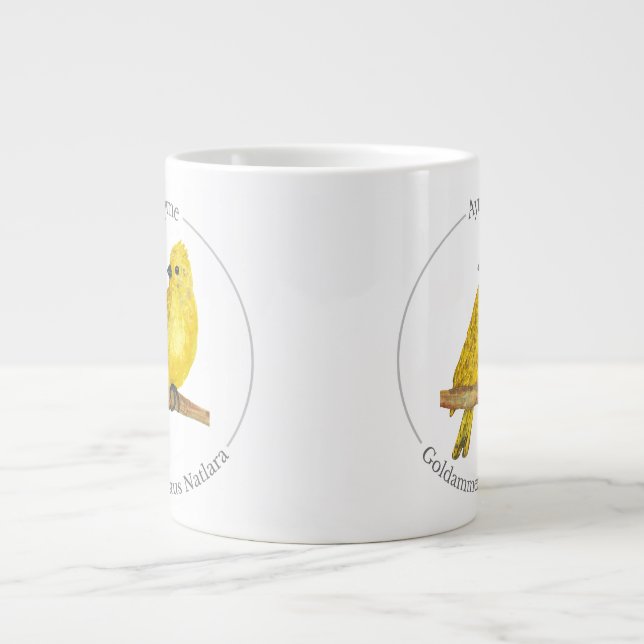 Ayme -  Goldammer aus Natlara Large Coffee Mug (Front)