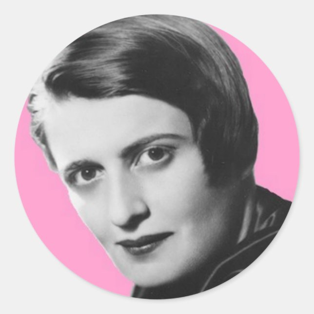 ayn-rand classic round sticker (Front)