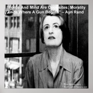 Ayn Rand Graphic &  Famous Quote Poster