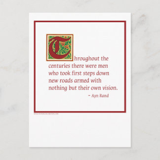 Ayn Rand Postcard