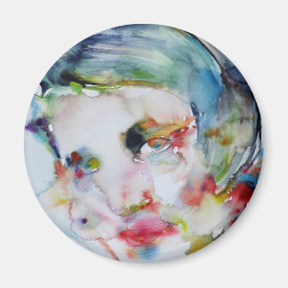 ayn rand - watercolor portrait magnet