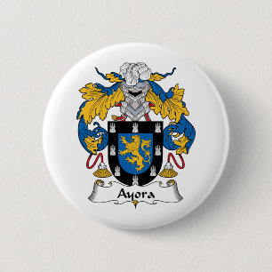 Ayora Family Crest 6 Cm Round Badge