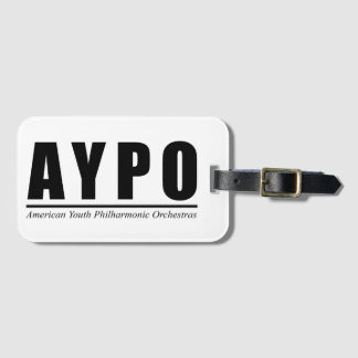 AYPO Logo (Black) Luggage Tag