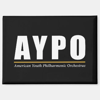 AYPO White Logo Magnet
