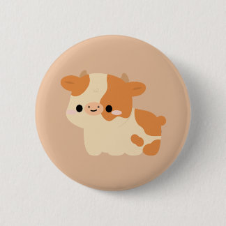 Ayrshire Cow 6 Cm Round Badge