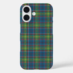 Ayrshire Scotland Tartan Blue and Green Plaid iPhone 16 Case