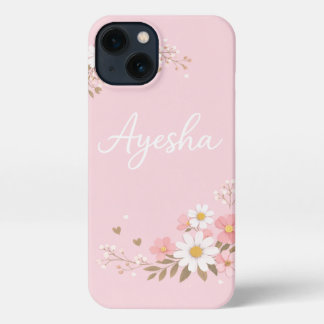 Aysha Name Pink Phone Case | Custom Muslim Girl Ae