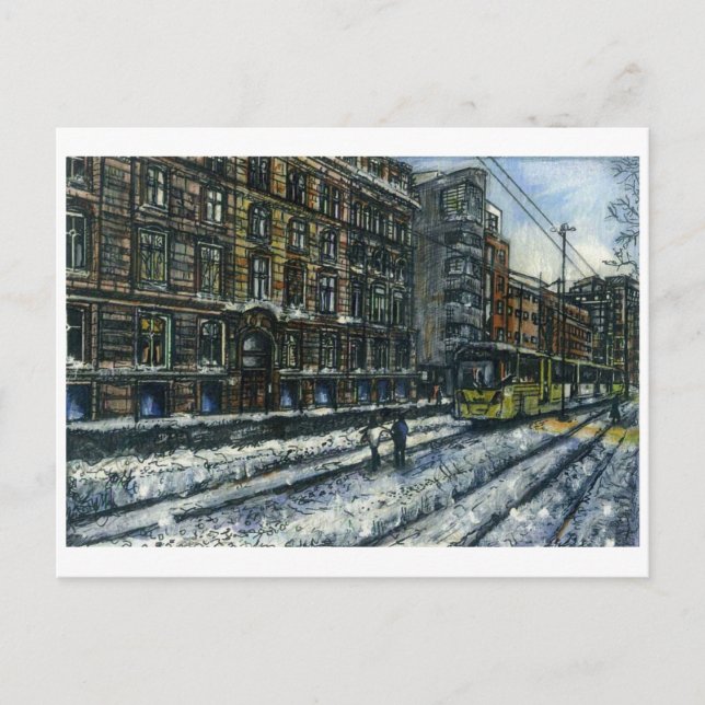 Aytoun Street, Manchester by Anthony McCarthy 2010 Postcard (Front)