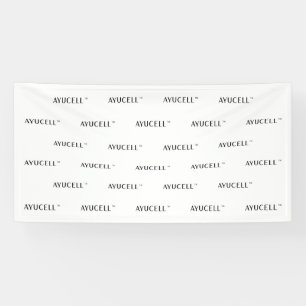 Ayucell 4x8 Step and Repeat Banner - White