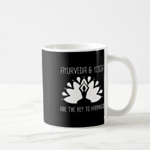 Ayurveda And Yoga Are The Key To Happiness Coffee Mug