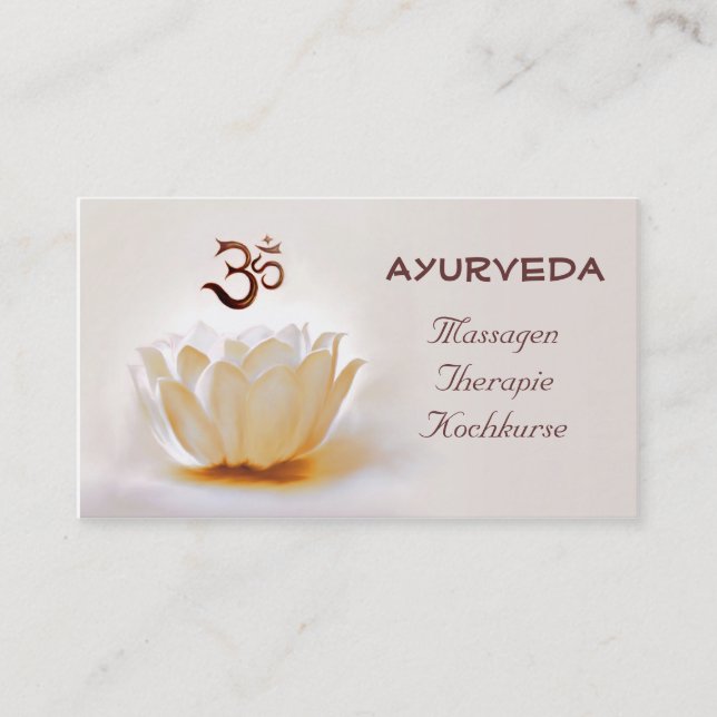 Ayurveda Business Card (Front)