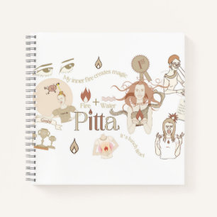 Ayurveda Pitta Dosha Spiral Notebook