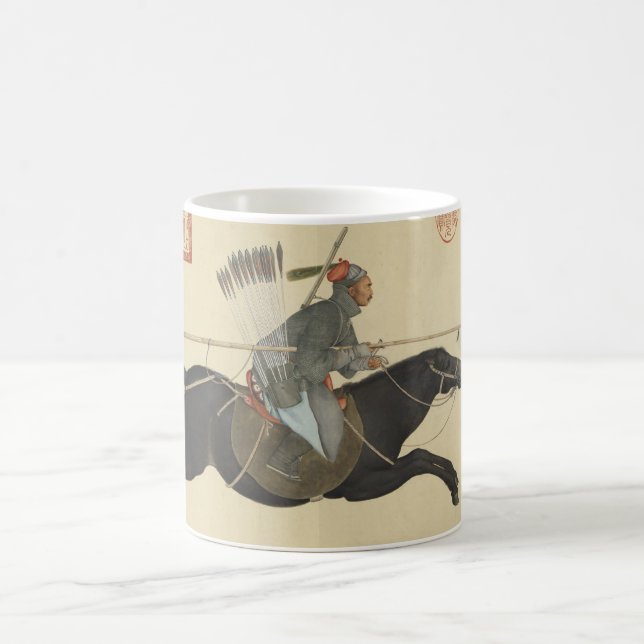 Ayusi Sweeping Bandits with a Lance Fine Art Coffee Mug (Center)