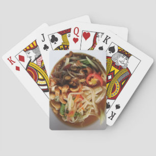 Ayutthaya Spicy Papaya Salad [Som Tam] with Cashew Playing Cards