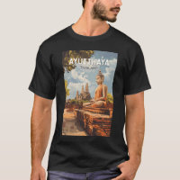 Ayutthaya Thailand Travel Art Vintage
