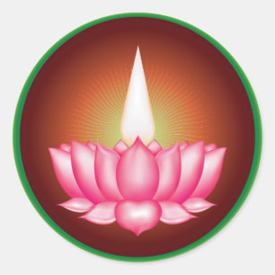 Ayyavazhi Indian Dharmic Religious Symbol Classic Round Sticker