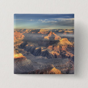 AZ, Arizona, Grand Canyon National Park, South 5 15 Cm Square Badge