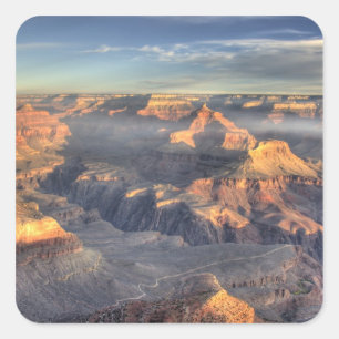 AZ, Arizona, Grand Canyon National Park, South 5 Square Sticker