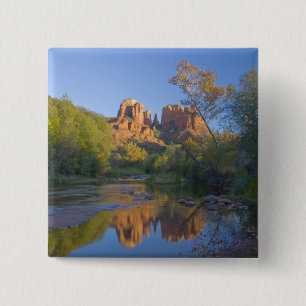 AZ, Arizona, Sedona, Crescent Moon Recreation 15 Cm Square Badge