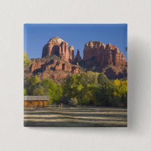 AZ, Arizona, Sedona, Crescent Moon Recreation 2 15 Cm Square Badge