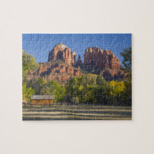 AZ, Arizona, Sedona, Crescent Moon Recreation 2 Jigsaw Puzzle