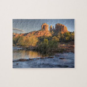 AZ, Arizona, Sedona, Crescent Moon Recreation 3 Jigsaw Puzzle