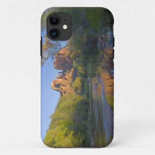AZ, Arizona, Sedona, Crescent Moon Recreation iPhone 11 Case
