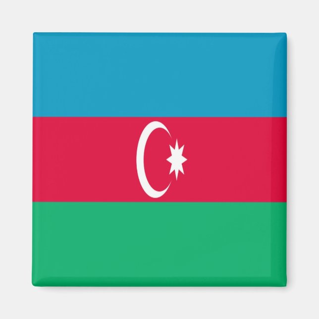 AZ - Azerbaijan - Flag Magnet (Front)