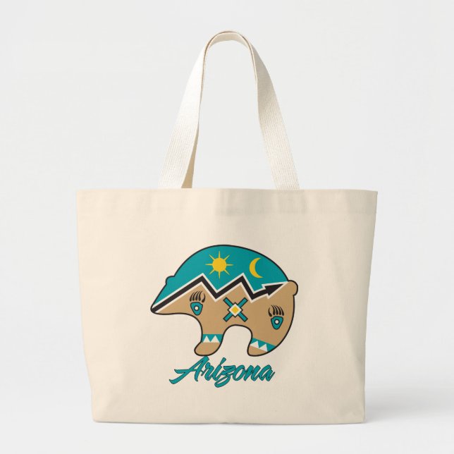 AZ Bear Clan Large Tote Bag (Front)
