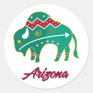 AZ Buffalo Clan 2 Classic Round Sticker