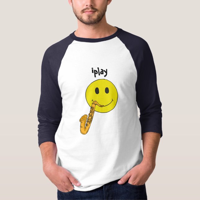 AZ- iplay Funny Face Saxophone Shirt (Front)
