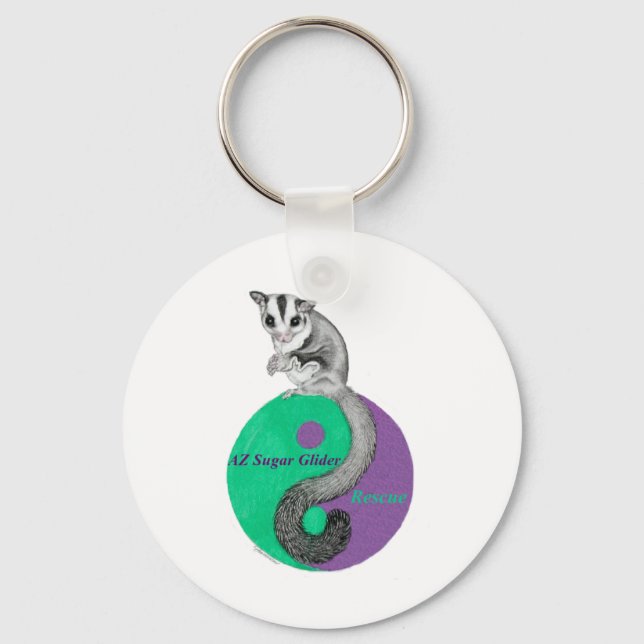 Az Sugar Glider Rescue Key Ring (Front)