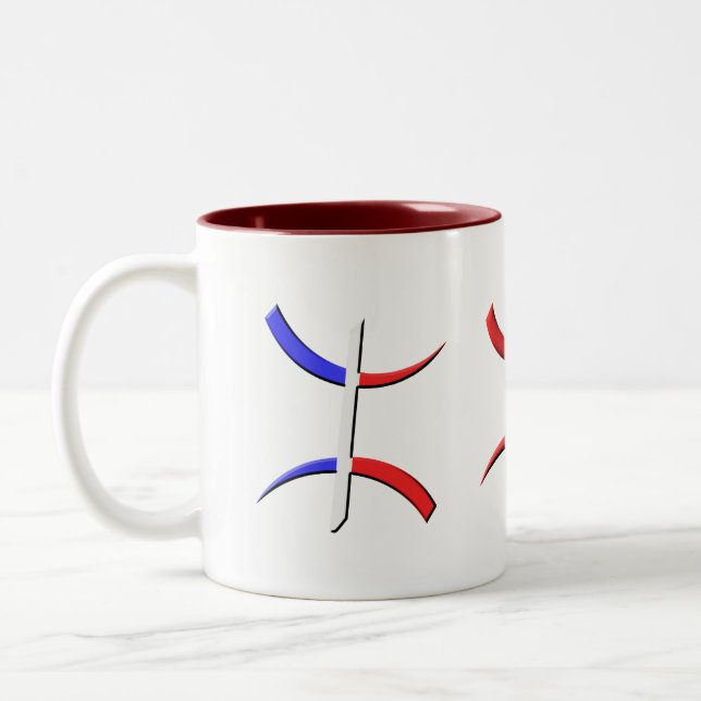 aza berbe Two-Tone coffee mug (Left)