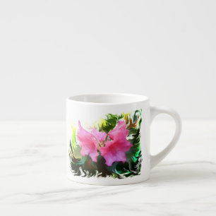 Azalea flower espresso cup