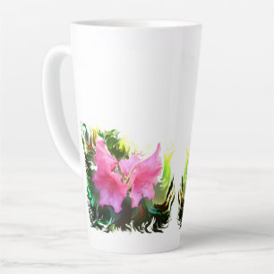 Azalea flower latte mug