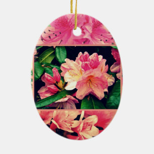 Azaleas 1950's Style Ceramic Ornament