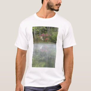 Azaleas relfecting in a pond during early T-Shirt