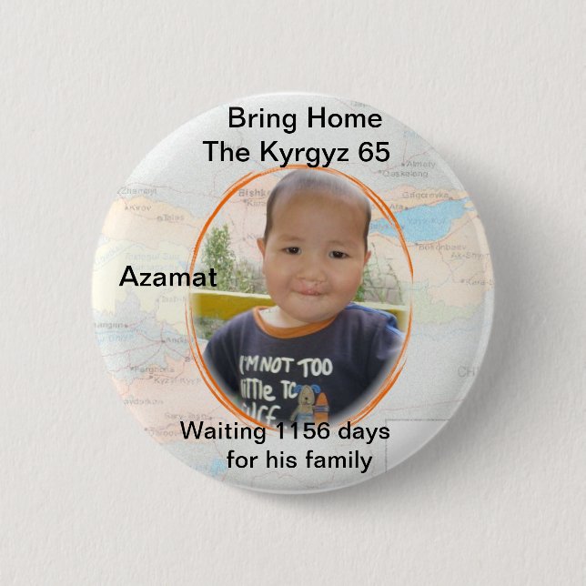Azamat revised 6 cm round badge (Front)
