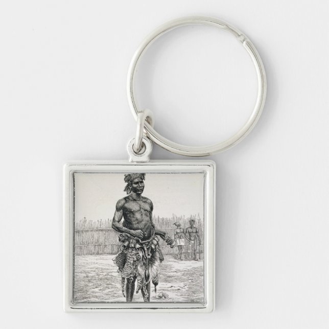 Azandeh  Binsa or Witch Doctor Key Ring (Front)