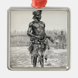 Azandeh  Binsa or Witch Doctor Metal Tree Decoration