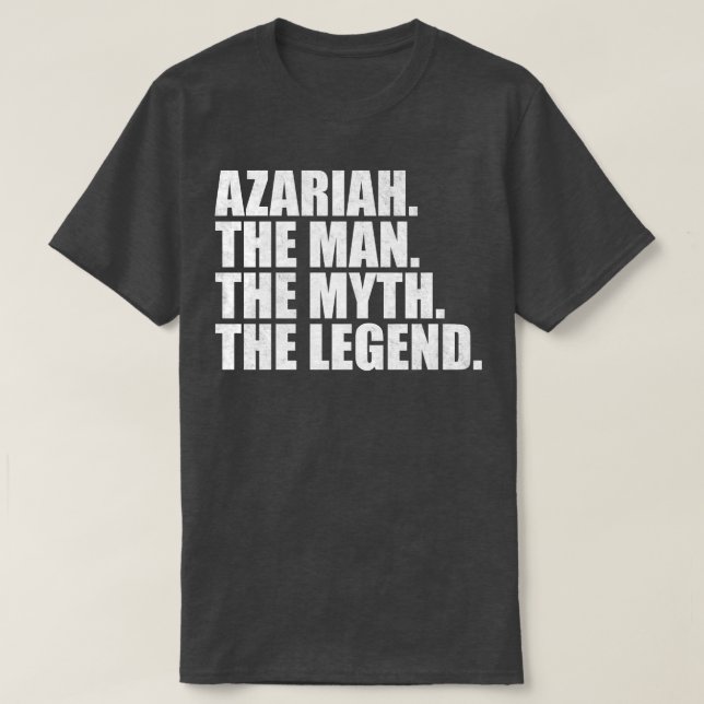 AzariahAzariah Name Azariah given name T-Shirt (Design Front)