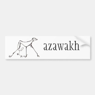 Azawakh Bumper Sticker Design by David Moore