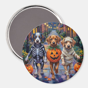 Azawakh Dogs Trick-or-Treating Halloween Costumes Magnet