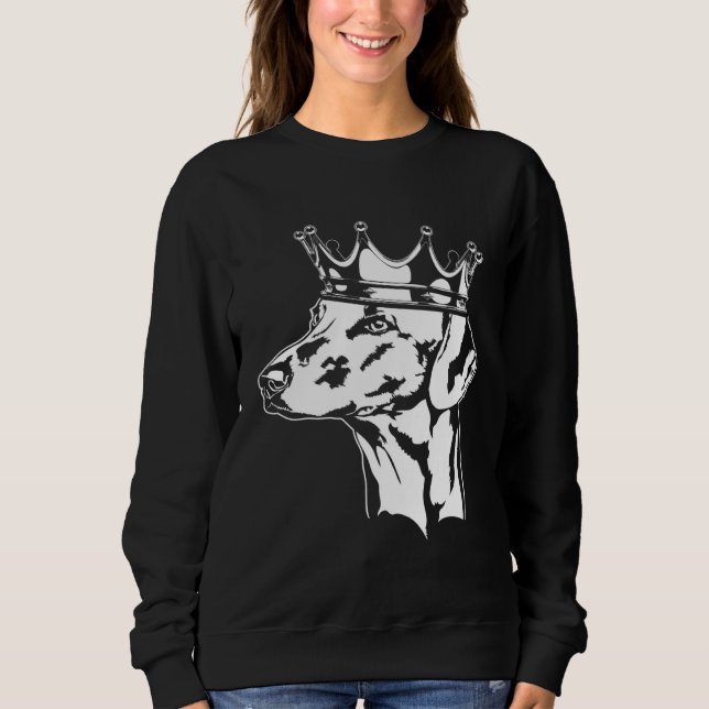 Azawakh with crown dog greyhound mom  1 sweatshirt (Front)