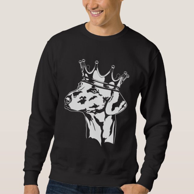 Azawakh with crown dog greyhound mom  1 sweatshirt (Front)