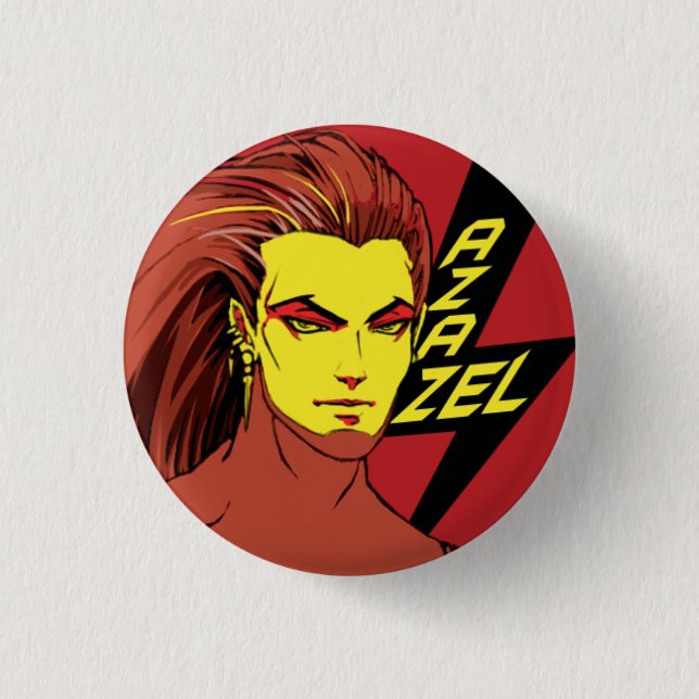 Azazel 3 Cm Round Badge (Front)