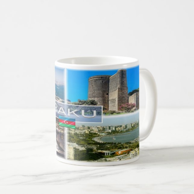 Azerbaijan - Baku - Coffee Mug (Front Right)