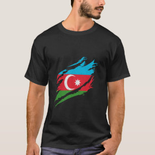 Azerbaijan Flag Claw Azerbaijani Roots Azerbaijani T-Shirt