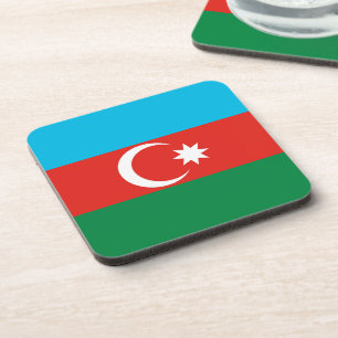 Azerbaijan flag coaster