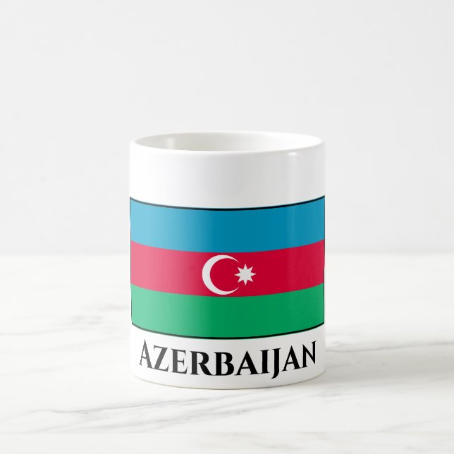 Azerbaijan Flag Coffee Mug (Center)